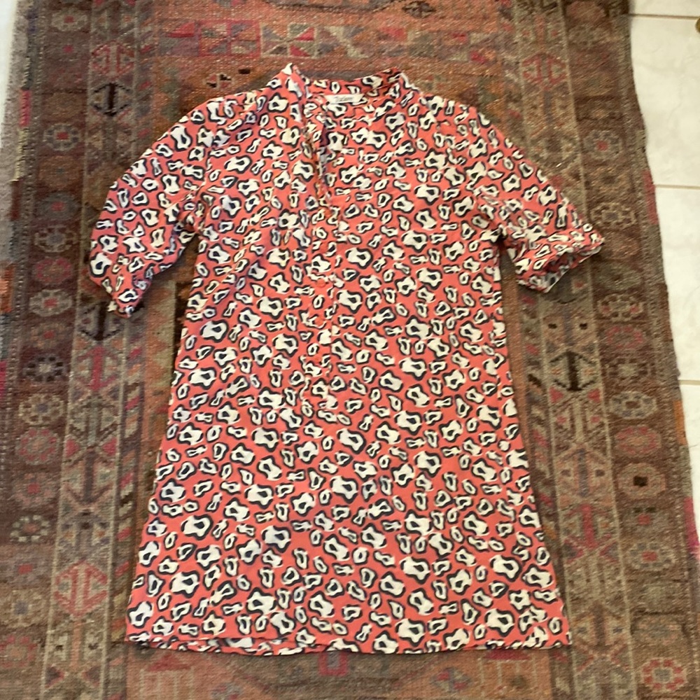 Tucker silk pink leopard -small
